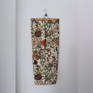 Zara floral boho style pants